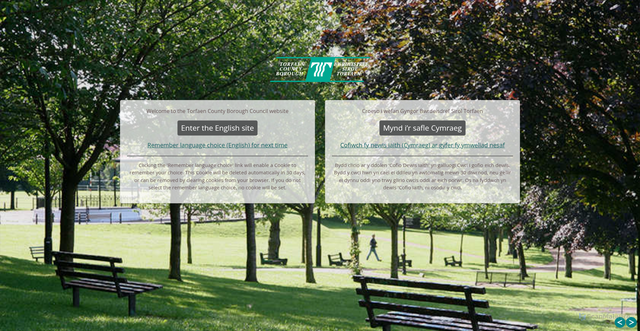 Security scan screenshot of http://www.torfaen.gov.uk