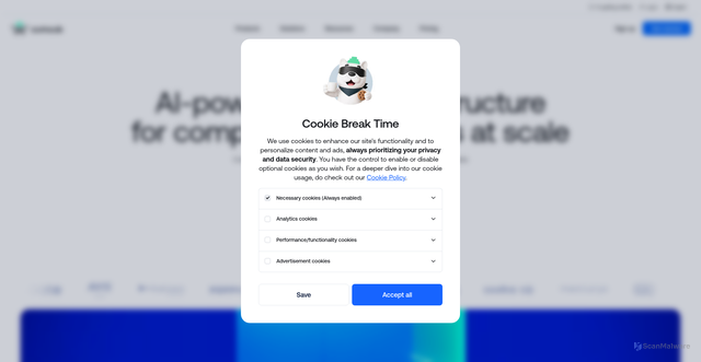 Security scan screenshot of https://sumsub.com