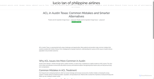 Security scan screenshot of https://urbandailyverse-dpi45pewyddw.edgeone.app/acl-in-austin-texas.html