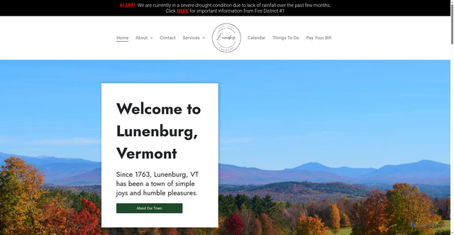 Security scan screenshot of https://www.lunenburg-gilmanvt.gov/