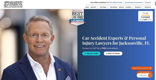 Security scan screenshot of https://www.theinjurylawyers.com/jacksonville-florida-car-accident-lawyer-injury-attorney/