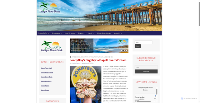 Security scan screenshot of https://livepismobeach.com