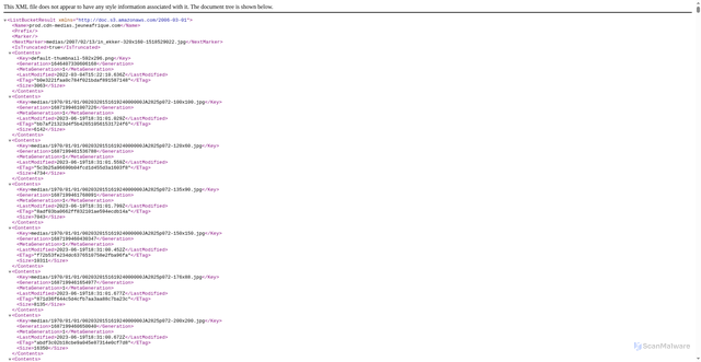 Security scan screenshot of https://prod.cdn-medias.jeuneafrique.com