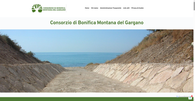 Security scan screenshot of https://www.bonificadelgargano.it/