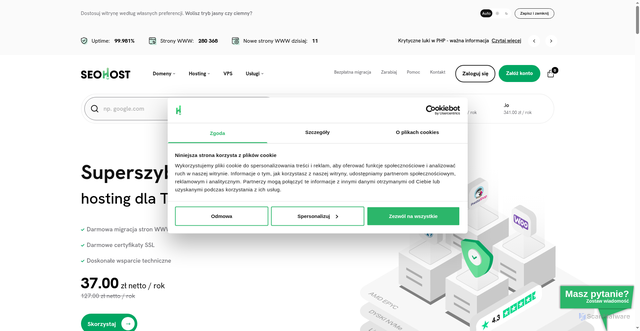 Security scan screenshot of https://hbzkliniken.se