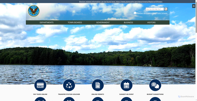Security scan screenshot of https://www.plymouthct.gov/
