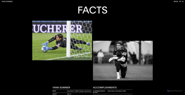 Security scan screenshot of https://www.yannsommer.ch/en/facts