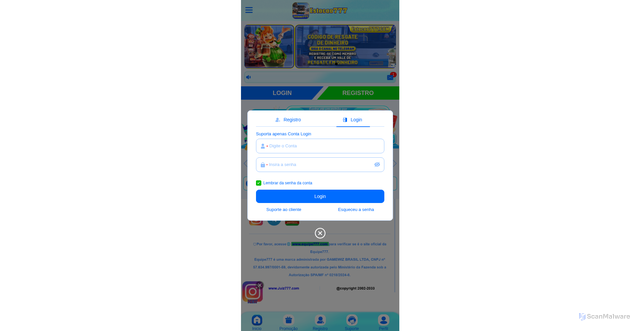 Security scan screenshot of http://estacao-777.vip/