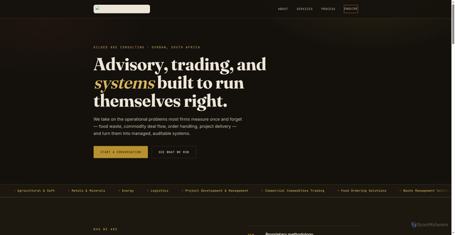 Security scan screenshot of https://giagco.xyz/