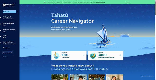 Security scan screenshot of https://tahatu.govt.nz/?utm_source=careers.govt.nz&utm_medium=referral&utm_campaign=decommission