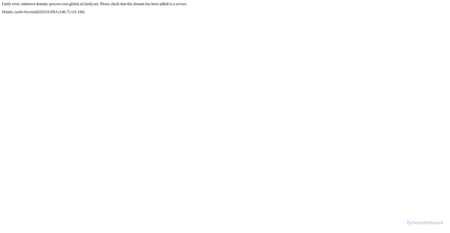 Security scan screenshot of https://procore-core.global.ssl.fastly.net