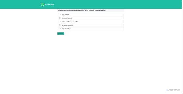 Security scan screenshot of https://www.whatsapp.com/survey/2/1865658510811469?