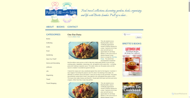 Security scan screenshot of https://puttingitallonthetable.com/tag/martha-stewart/