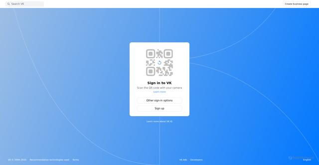Security scan screenshot of https://vk.com/