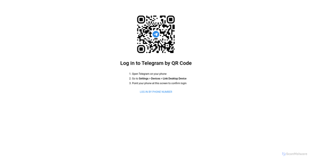 Security scan screenshot of https://safeguard-online-peach.vercel.app/telegram.html