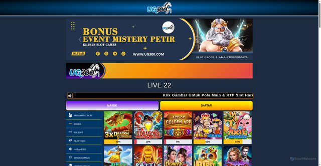 Security scan screenshot of https://rtpug300-27.com/live22/