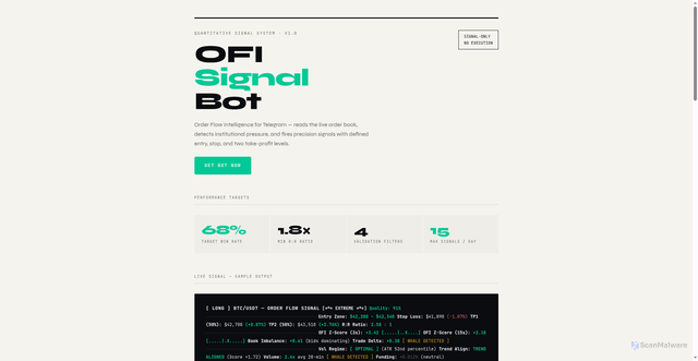 Security scan screenshot of https://ofisignal-msv91ibsog.edgeone.app/
