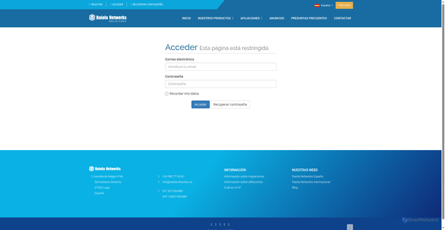 Security scan screenshot of https://pagosnominalia.wpenginepowered.com/host/