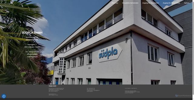 Security scan screenshot of https://www.sudpla.it/