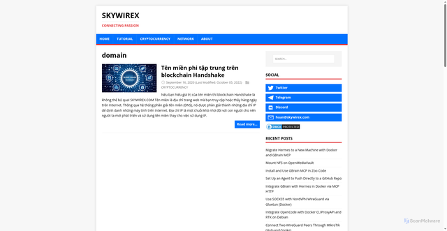 Security scan screenshot of https://website-4l2.pages.dev/tags/domain/