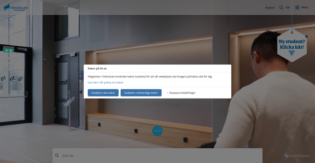 Security scan screenshot of https://www.hh.se/