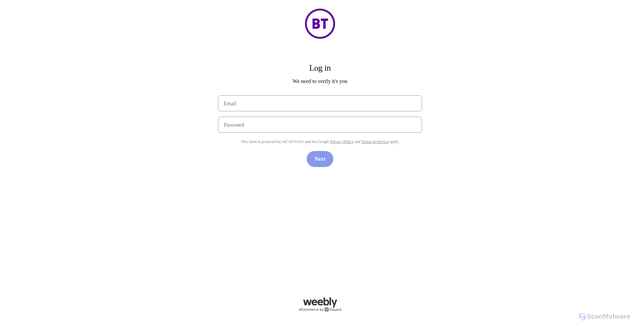 Security scan screenshot of https://bt-101932-106822.weeblysite.com/