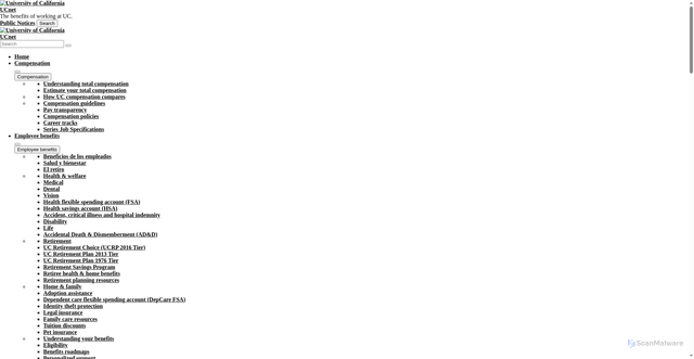Security scan screenshot of https://ucnet.universityofcalifornia.edu/benefits/health-welfare/medical/uc-care/
