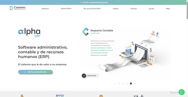Security scan screenshot of https://alphaerpweb.mx