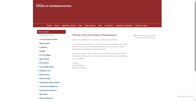 Security scan screenshot of https://www.azhouse.gov/