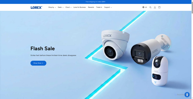Security scan screenshot of https://lorexddns.net