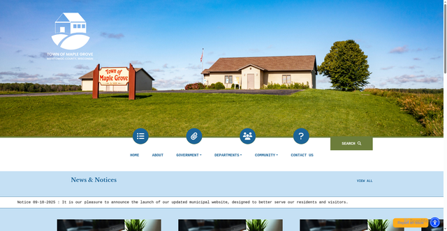 Security scan screenshot of https://maplegrovewi.gov/