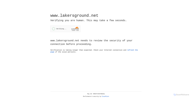 Security scan screenshot of https://www.lakersground.net/viewtopic.php?p=9345447