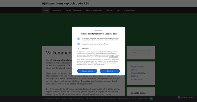 Security scan screenshot of https://hk-r.se