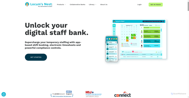 Security scan screenshot of https://locumsnest.co.uk