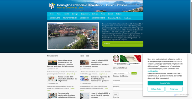 Security scan screenshot of https://www.cdlvco.it/