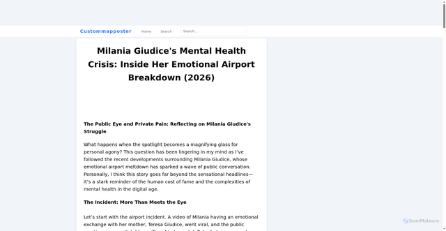 Security scan screenshot of https://vacationguidede.com/article/milania-giudice-s-mental-health-crisis-inside-her-emotional-airport-breakdown