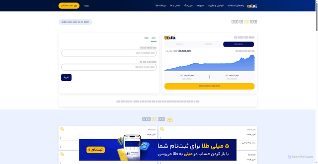 Security scan screenshot of https://milli.gold/landing/geram18/