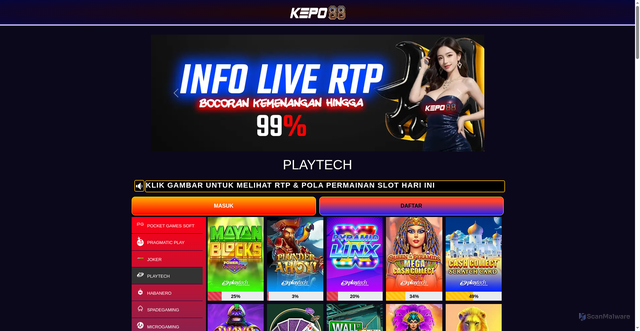 Security scan screenshot of https://polabarukepo88.pages.dev/playtech/index.html