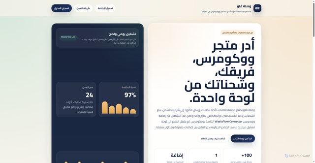 Security scan screenshot of http://waslaflow.com/