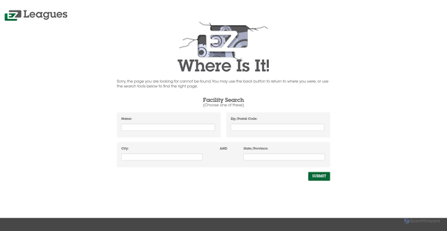Security scan screenshot of https://ezleagues.ezfacility.com