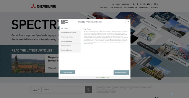 Security scan screenshot of https://mhi.com
