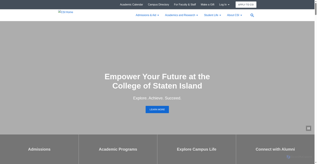 Security scan screenshot of https://www.csi.cuny.edu/