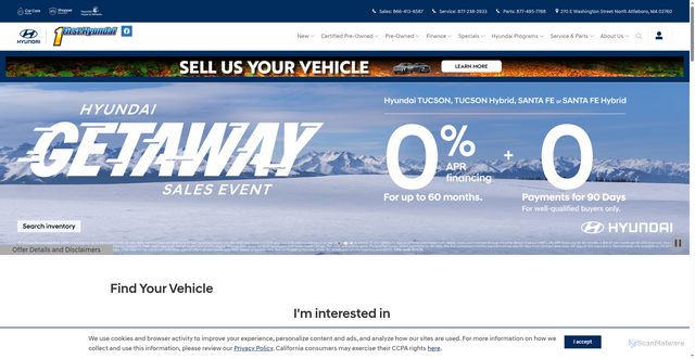 Security scan screenshot of https://www.firsthyundai.com/