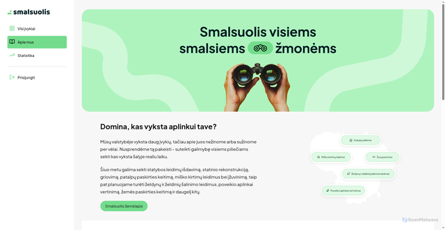 Security scan screenshot of https://smalsuolis-web.pages.dev/