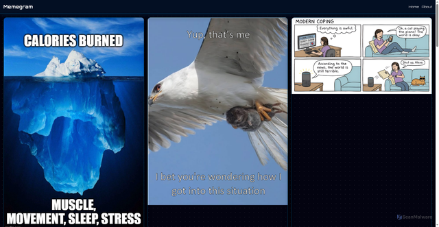 Security scan screenshot of https://myportal-7n8fs265tm.edgeone.app/test.html