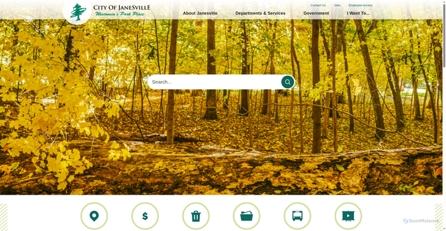 Security scan screenshot of https://www.janesvillewi.gov/
