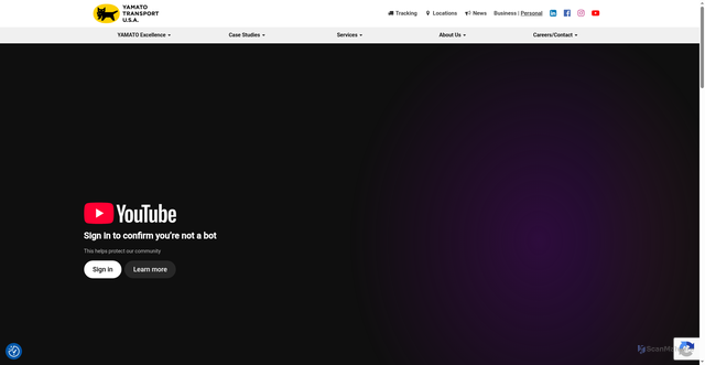 Security scan screenshot of https://yamatoamerica.com