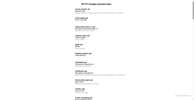 Security scan screenshot of https://api.apps.lll.org.ua