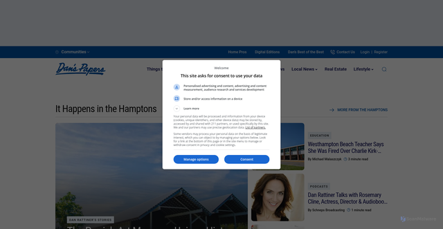 Security scan screenshot of https://www.danspapers.com
