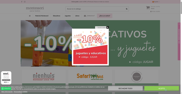 Security scan screenshot of https://montessoriparatodos.es